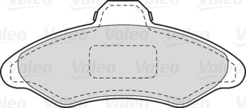 VALEO 301172 - Гальмівні колодки, дискові гальма autozip.com.ua