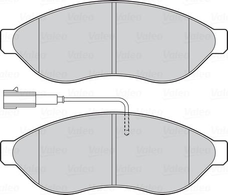 Valeo 301891 - Гальмівні колодки, дискові гальма autozip.com.ua