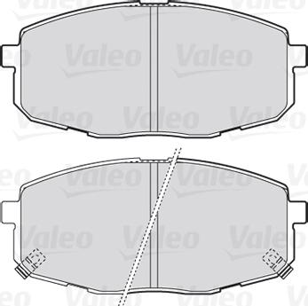 VALEO 301842 - Гальмівні колодки, дискові гальма autozip.com.ua