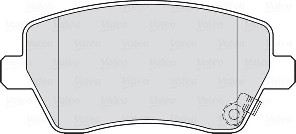 VALEO 301847 - Гальмівні колодки, дискові гальма autozip.com.ua