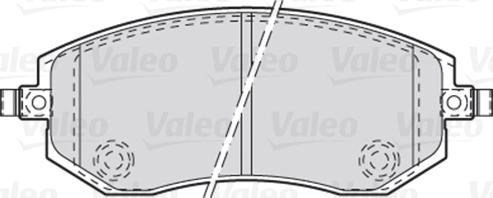 VALEO 301853 - Гальмівні колодки, дискові гальма autozip.com.ua