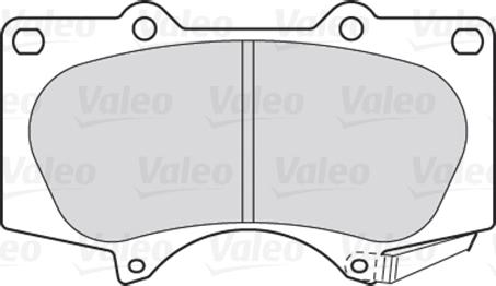 VALEO 301857 - Гальмівні колодки, дискові гальма autozip.com.ua