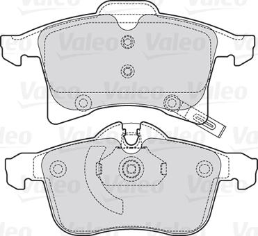 Valeo 301860 - Гальмівні колодки, дискові гальма autozip.com.ua