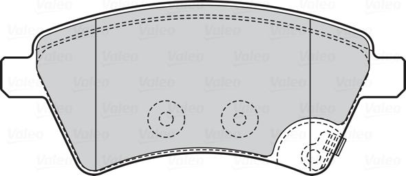 Valeo 301804 - Гальмівні колодки, дискові гальма autozip.com.ua