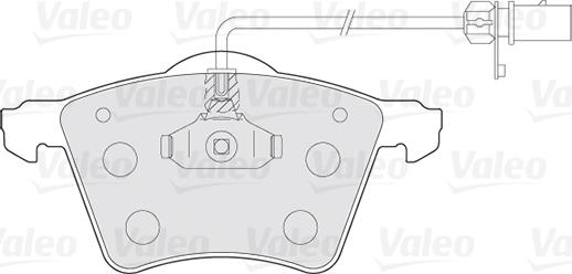 VALEO 301801 - Гальмівні колодки, дискові гальма autozip.com.ua