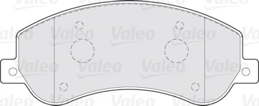 VALEO 301816 - Гальмівні колодки, дискові гальма autozip.com.ua