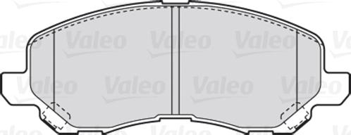 Valeo 301886 - Гальмівні колодки, дискові гальма autozip.com.ua