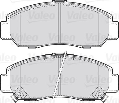 VALEO 301887 - Гальмівні колодки, дискові гальма autozip.com.ua