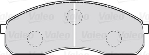 Valeo 301821 - Гальмівні колодки, дискові гальма autozip.com.ua