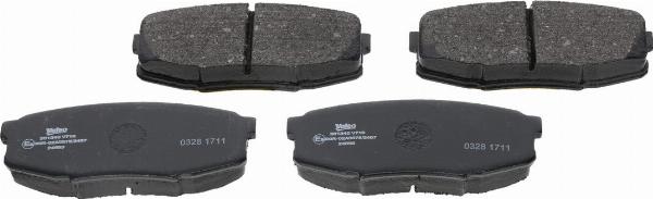 VALEO 301340 - Гальмівні колодки, дискові гальма autozip.com.ua