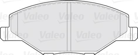 VALEO 301354 - Гальмівні колодки, дискові гальма autozip.com.ua