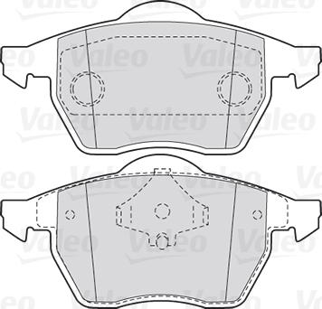 VALEO 301355 - Гальмівні колодки, дискові гальма autozip.com.ua