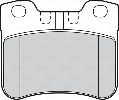 Valeo 301360 - Гальмівні колодки, дискові гальма autozip.com.ua