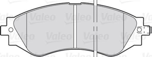 VALEO 301361 - Гальмівні колодки, дискові гальма autozip.com.ua