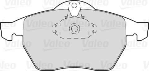 VALEO 301305 - Гальмівні колодки, дискові гальма autozip.com.ua
