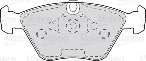 VALEO 301310 - Гальмівні колодки, дискові гальма autozip.com.ua