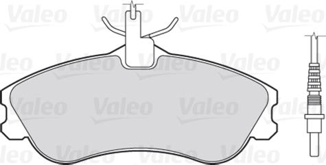 VALEO 301326 - Гальмівні колодки, дискові гальма autozip.com.ua
