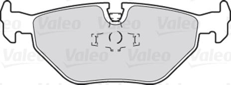 VALEO 301259 - Гальмівні колодки, дискові гальма autozip.com.ua
