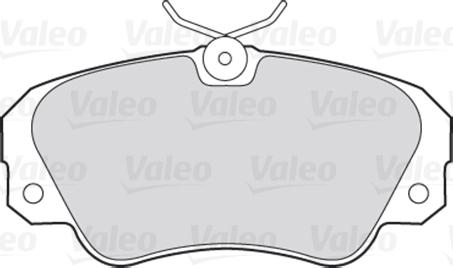 Valeo 301256 - Гальмівні колодки, дискові гальма autozip.com.ua