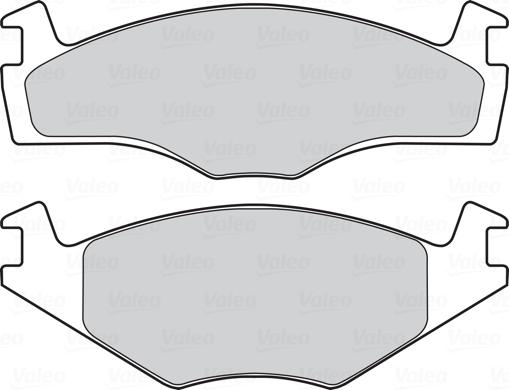 VALEO 301258 - Гальмівні колодки, дискові гальма autozip.com.ua