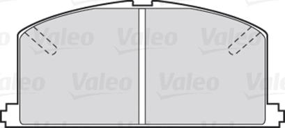 VALEO 301266 - Гальмівні колодки, дискові гальма autozip.com.ua
