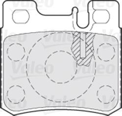 VALEO 301272 - Гальмівні колодки, дискові гальма autozip.com.ua