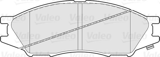 VALEO 301747 - Гальмівні колодки, дискові гальма autozip.com.ua