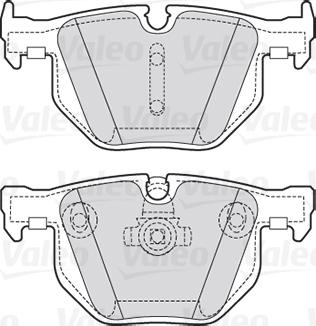 Valeo 301754 - Гальмівні колодки, дискові гальма autozip.com.ua