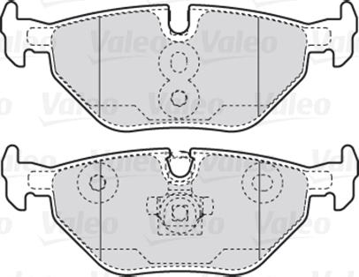 VALEO 301753 - Гальмівні колодки, дискові гальма autozip.com.ua