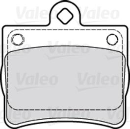 Valeo 301763 - Гальмівні колодки, дискові гальма autozip.com.ua