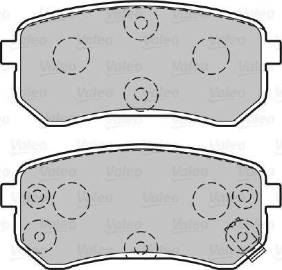 VALEO 301706 - Гальмівні колодки, дискові гальма autozip.com.ua