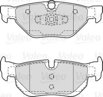 Valeo 301703 - Гальмівні колодки, дискові гальма autozip.com.ua
