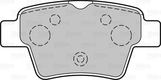 Valeo 301702 - Гальмівні колодки, дискові гальма autozip.com.ua