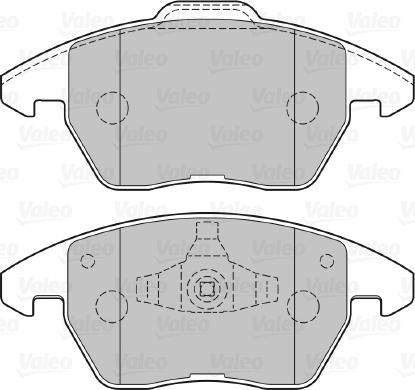 VALEO 301715 - Гальмівні колодки, дискові гальма autozip.com.ua