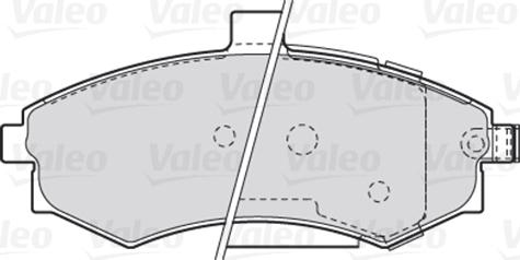 VALEO 301781 - Гальмівні колодки, дискові гальма autozip.com.ua