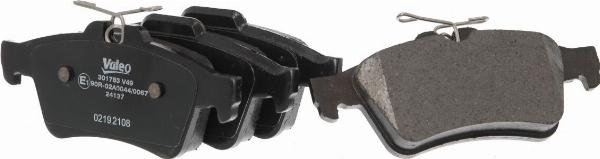 VALEO 301783 - Гальмівні колодки, дискові гальма autozip.com.ua