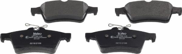VALEO 301783 - Гальмівні колодки, дискові гальма autozip.com.ua