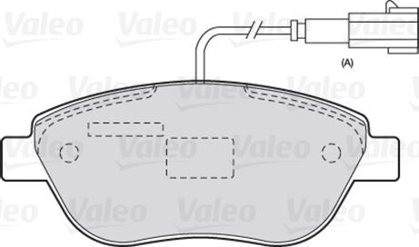 VALEO 301721 - Гальмівні колодки, дискові гальма autozip.com.ua