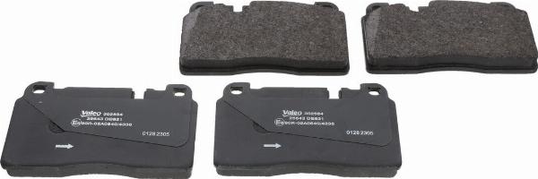 VALEO 302584 - Гальмівні колодки, дискові гальма autozip.com.ua