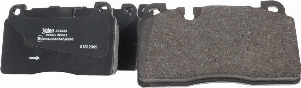 VALEO 302584 - Гальмівні колодки, дискові гальма autozip.com.ua