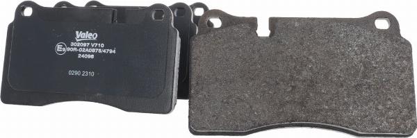 VALEO 302097 - Гальмівні колодки, дискові гальма autozip.com.ua