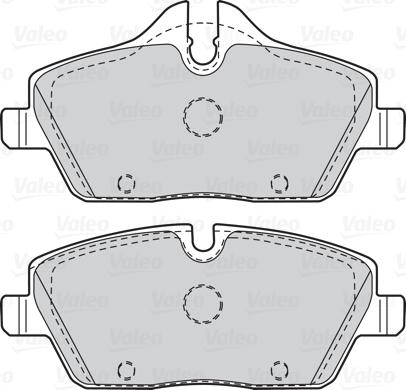 Valeo 302049 - Гальмівні колодки, дискові гальма autozip.com.ua