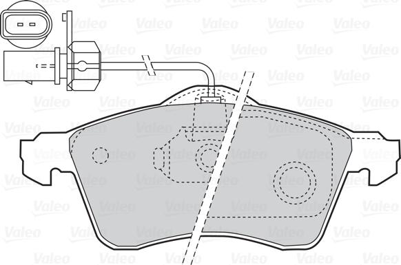 Valeo 302047 - Гальмівні колодки, дискові гальма autozip.com.ua