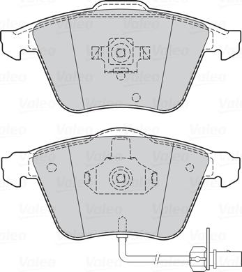 VALEO 302056 - Гальмівні колодки, дискові гальма autozip.com.ua