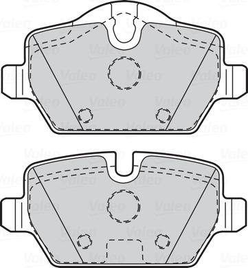 Valeo 302051 - Гальмівні колодки, дискові гальма autozip.com.ua