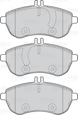 Valeo 302088 - Гальмівні колодки, дискові гальма autozip.com.ua