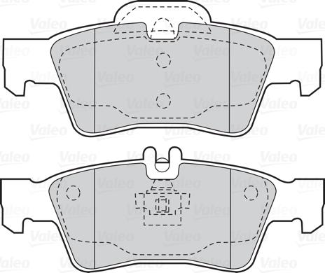 Valeo 302039 - Гальмівні колодки, дискові гальма autozip.com.ua