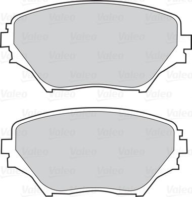 VALEO 302033 - Гальмівні колодки, дискові гальма autozip.com.ua