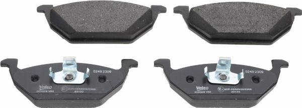 VALEO 302029 - Гальмівні колодки, дискові гальма autozip.com.ua