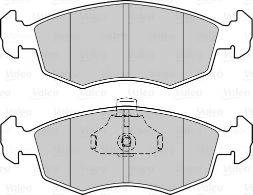 Valeo 302023 - Гальмівні колодки, дискові гальма autozip.com.ua